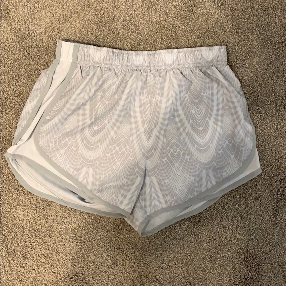 Gray Nike running shorts
